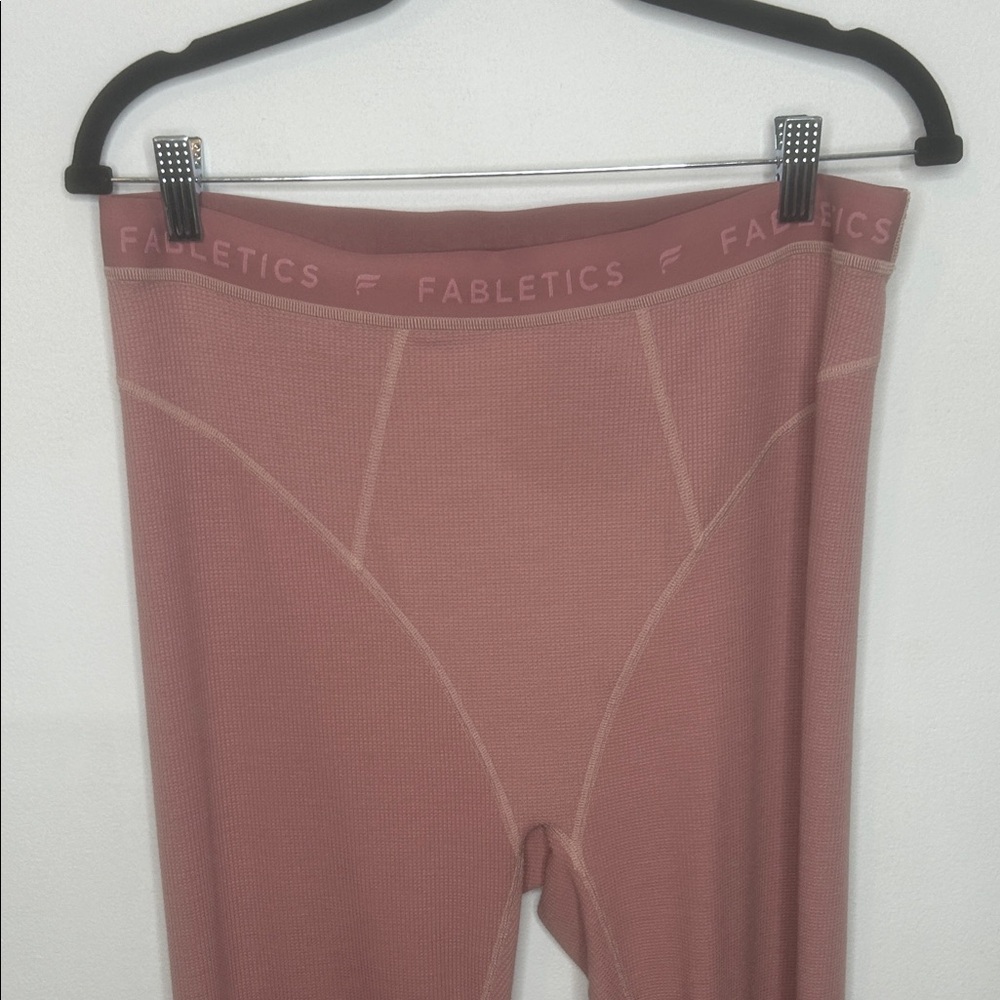 Fabletics Waffle Dusty Rose High-Waisted Legging - Picture 9 of 12